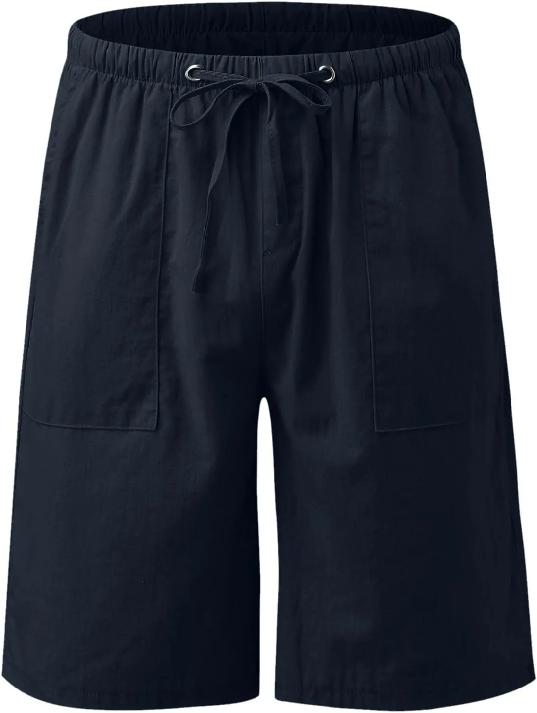 2024 Women's Drawstring Waist Shorts Summer Casual Short Length Pants Solid Straight Legs All-Match Walking Cycling Shorts