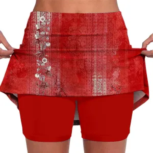 aihihe Blue Golf Skirts for Women Pleated Skorts for Women with Pockets Plus Size Shorts for Curvy Women