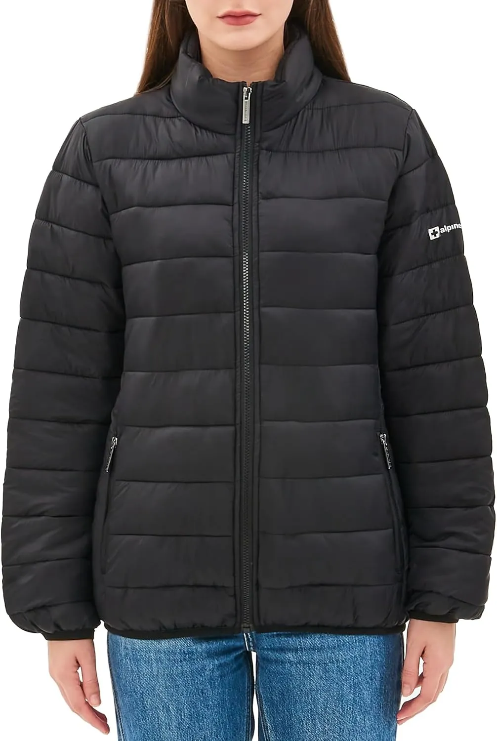Alpine Swiss Amy Womens Lightweight Puffer Jacket Water Resistant Down Alternative Packable Coat