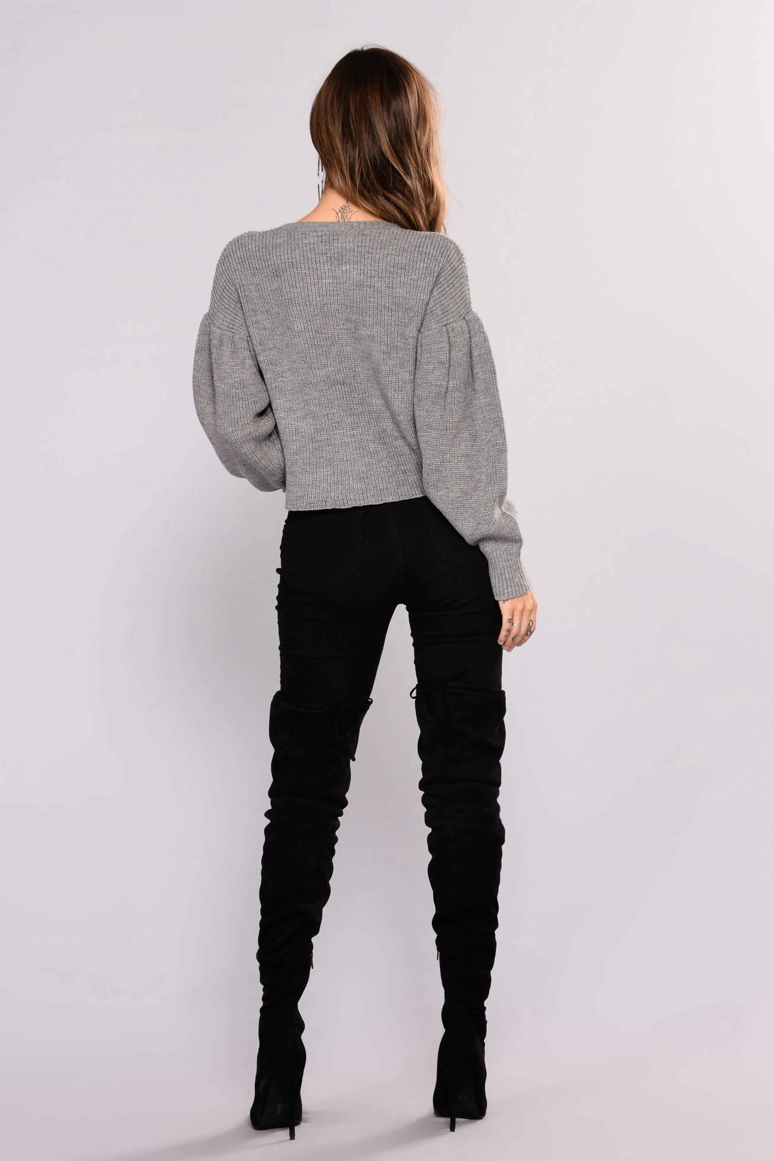 Andrea Sweater - Heather Grey