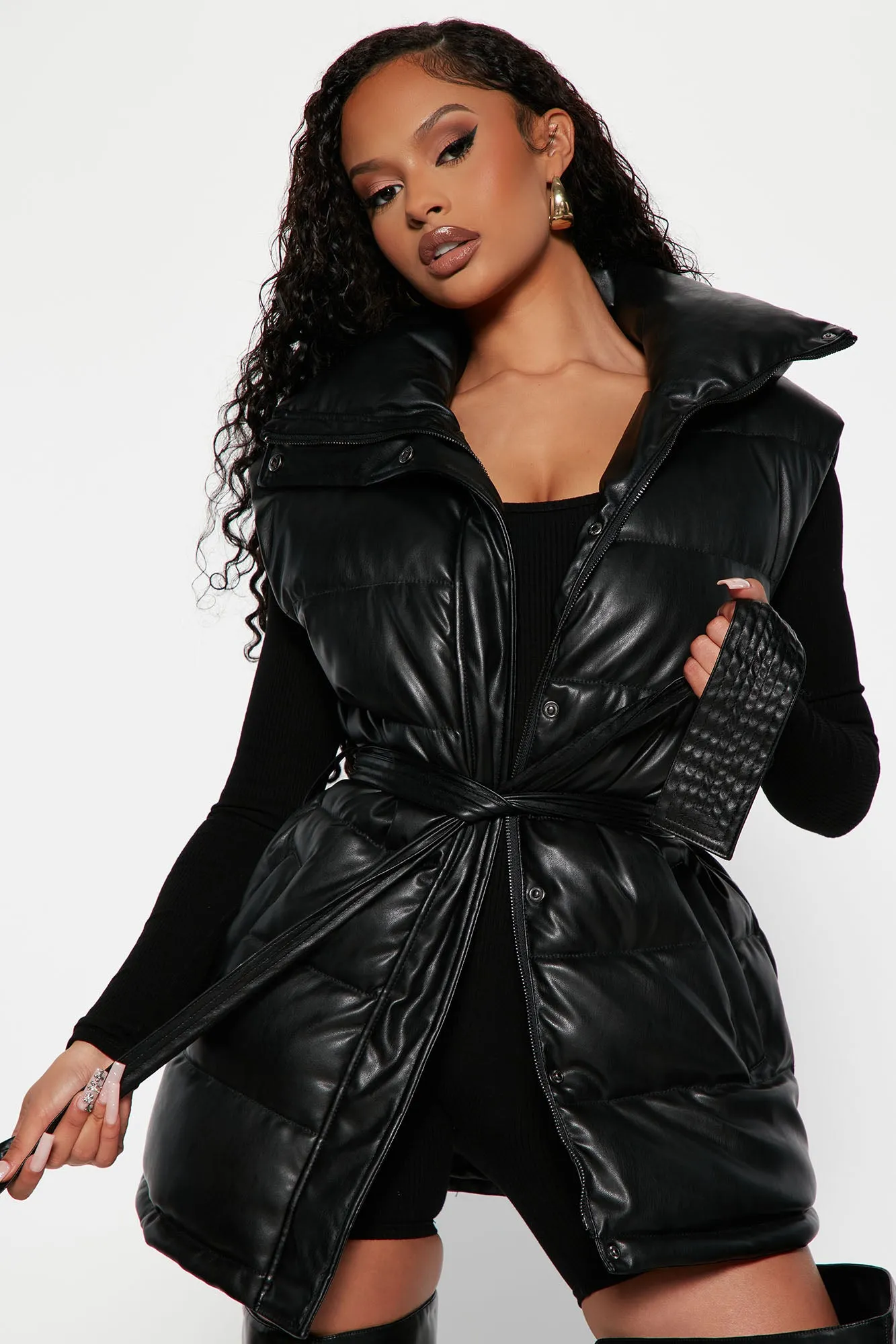 Blade Puffer Vest - Black