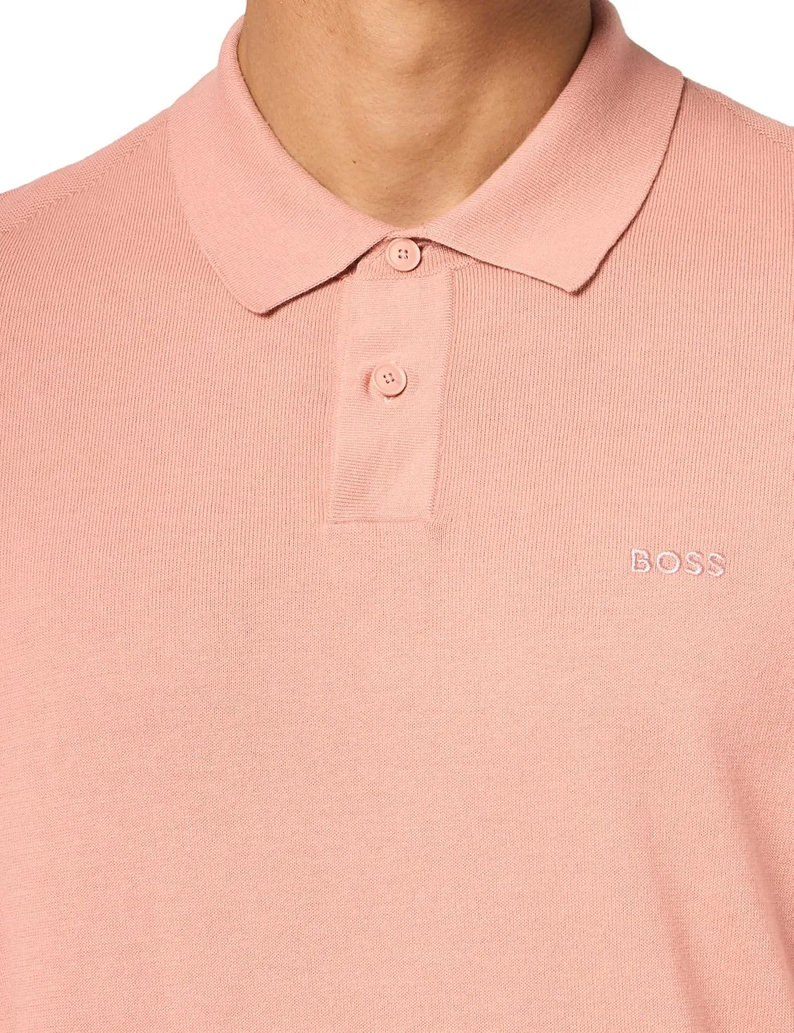 BOSS Men's Plain Knit Chest Logo Sweater