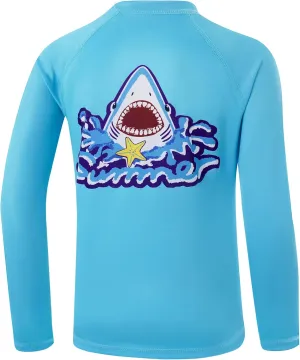 Boys Rash Guard Long Sleeve UPF 50  Fishing Shirt Kids Sun Protection Swim Shirts Youth SPF Quick Dry Shirt
