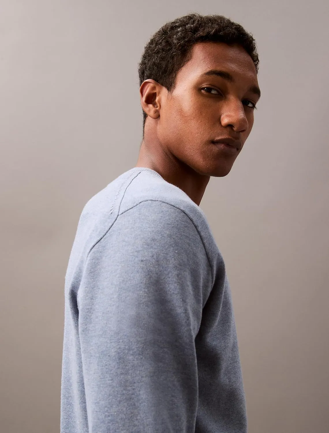 Calvin Klein Men's Smooth Cotton Crewneck Sweater