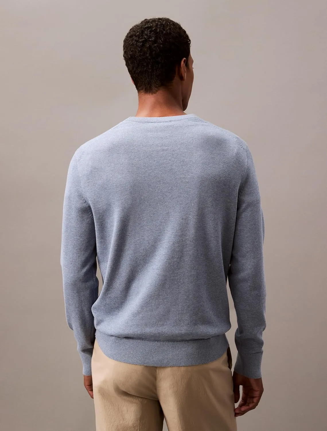 Calvin Klein Men's Smooth Cotton Crewneck Sweater
