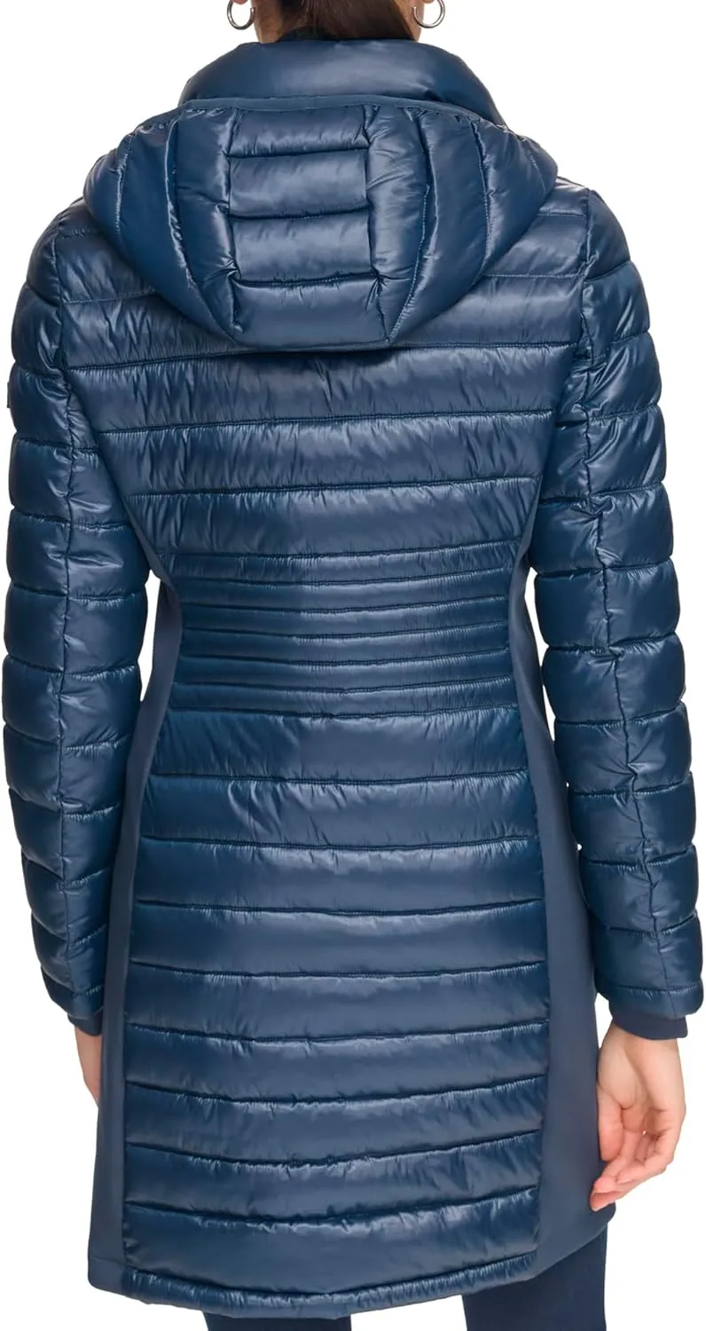 Calvin Klein Women's Long Light-weight Puffer Jacket