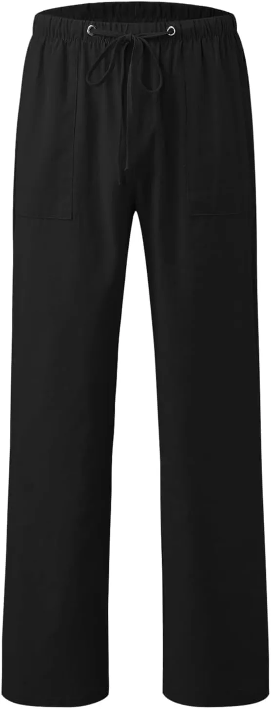 Cargo Work Pant Mens Fashion Casual Chino Pants Outdoor Sweatpant with Pockets Loose Fit Joggers Sweat Pant