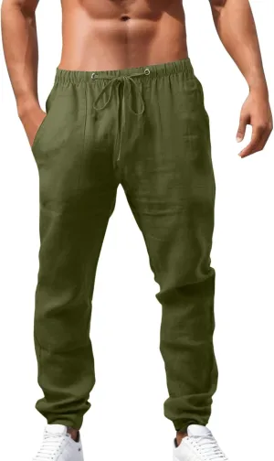 Cargo Work Pant Mens Fashion Casual Chino Pants Outdoor Sweatpant with Pockets Loose Fit Joggers Sweat Pant
