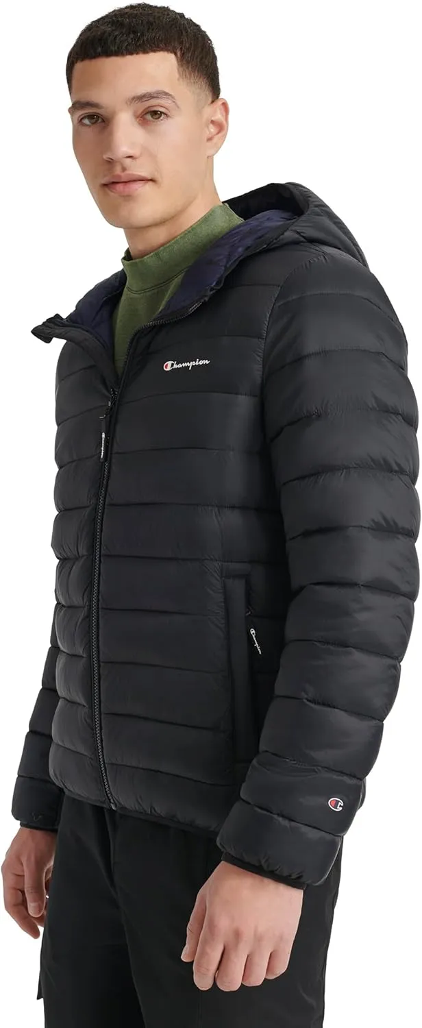 Champion Men's Performance Lightweight Puffer Jacket with Hood