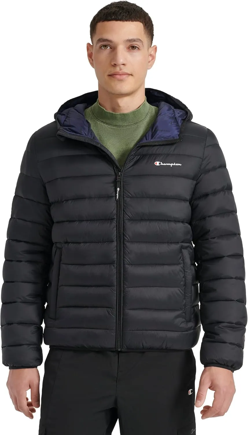 Champion Men's Performance Lightweight Puffer Jacket with Hood