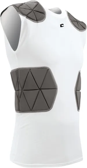 CHAMPRO Men's Tri-Flex Football Padded Sleeveless Compression Shirt