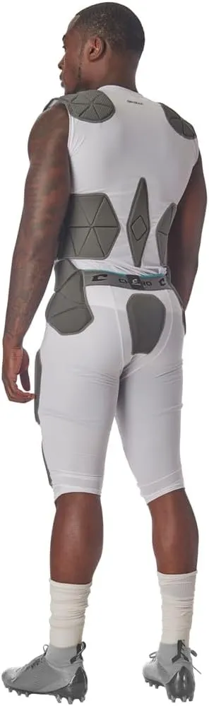 CHAMPRO Men's Tri-Flex Football Padded Sleeveless Compression Shirt