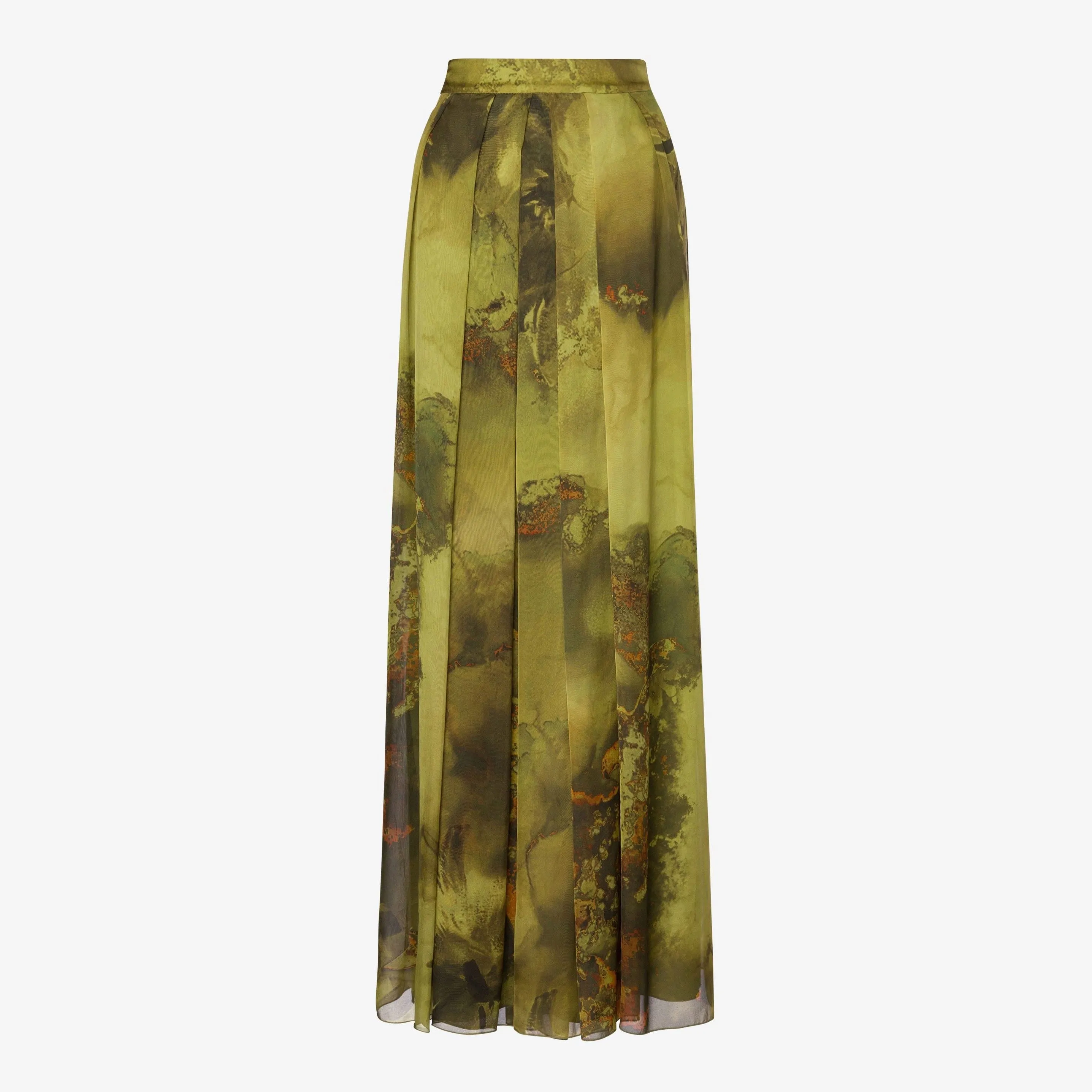Chiffon Skirt With Flower Bomb Print