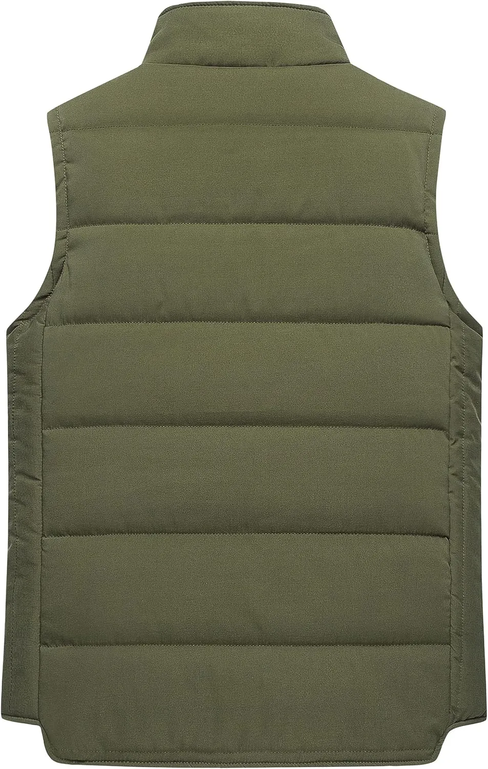 Chrisuno Women's Puffer Vest Casual Stand Collar Quilted Waistcoat Outdoor Padded Ski Vest