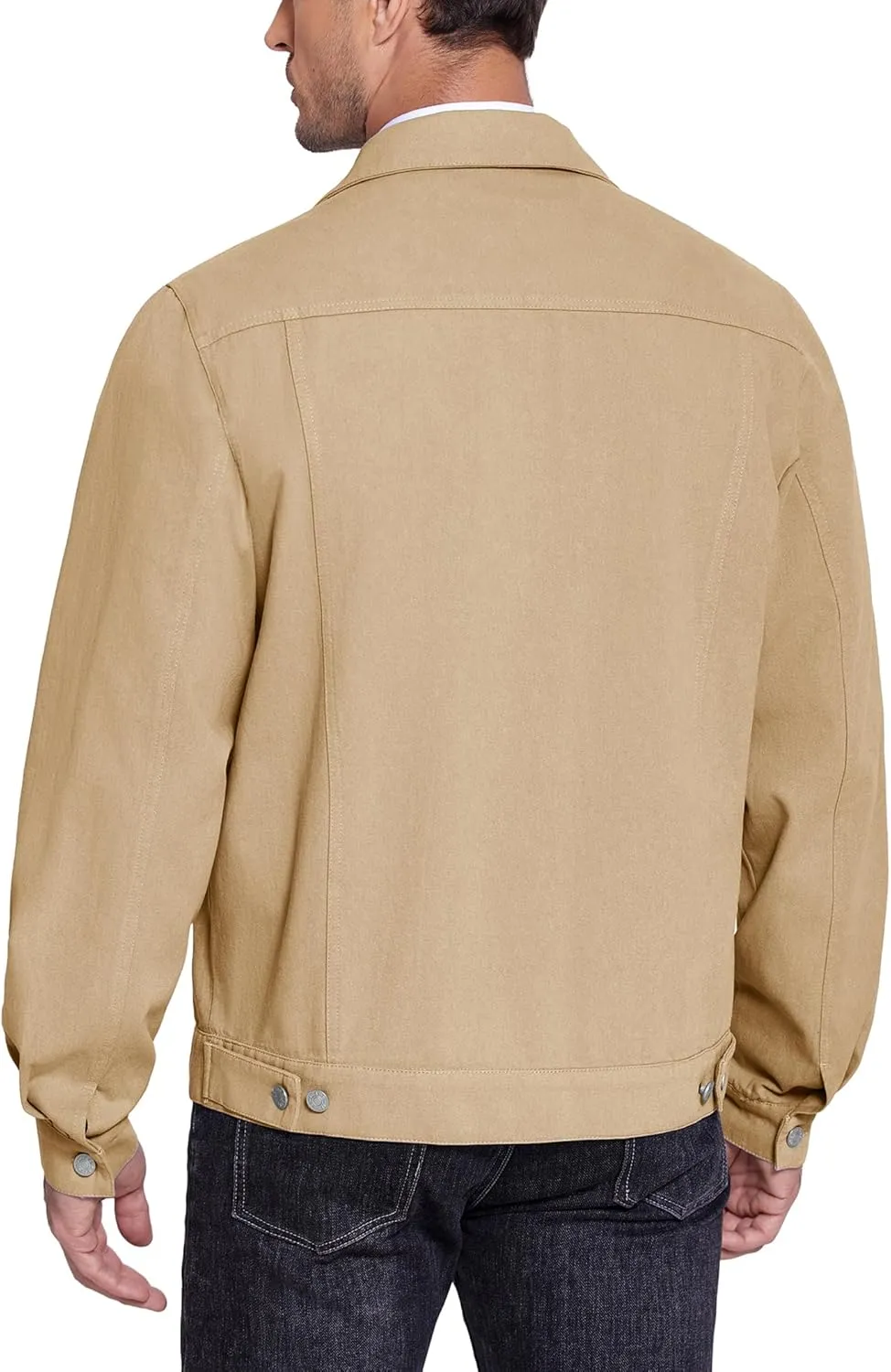 COOFANDY Men's Cotton Denim Jacket Lightweight Trucker Jackets Casual Washed Jean Jacket