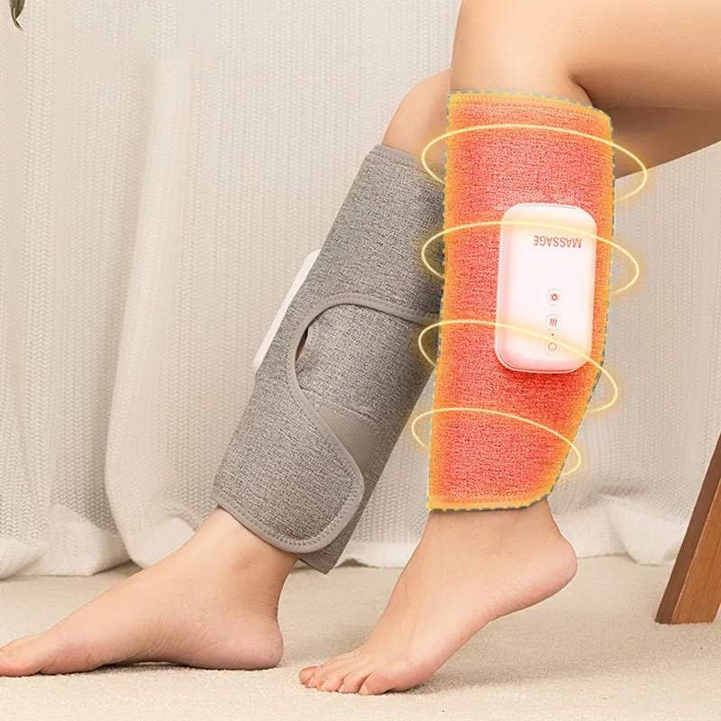 Cordless Heated Air Compression Personal Foot and Calf Massager- Usb Rechargeable