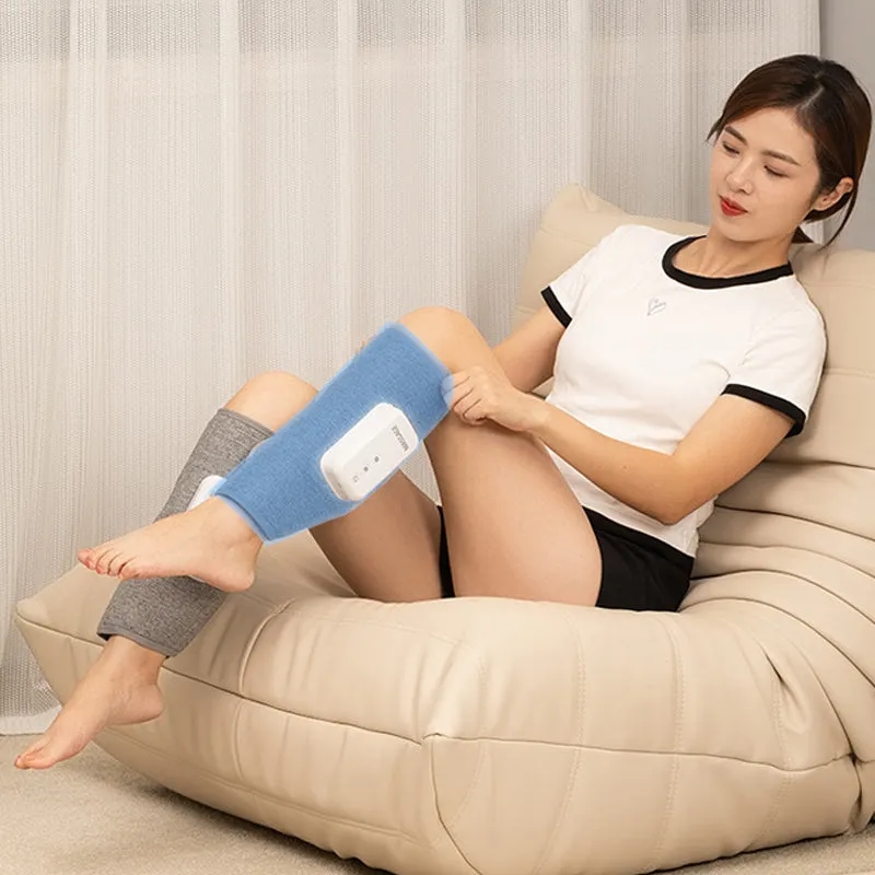 Cordless Heated Air Compression Personal Foot and Calf Massager- Usb Rechargeable