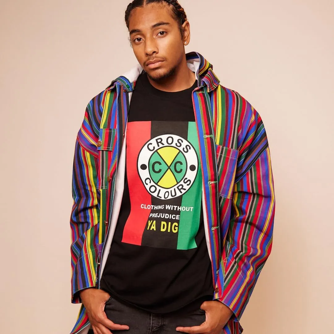 CROSS COLOURS Urban Retro 1990's Vintage | T-Shirt
