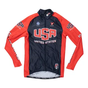 Cuore Team USA Long Sleeve Thermal Jersey - Men's