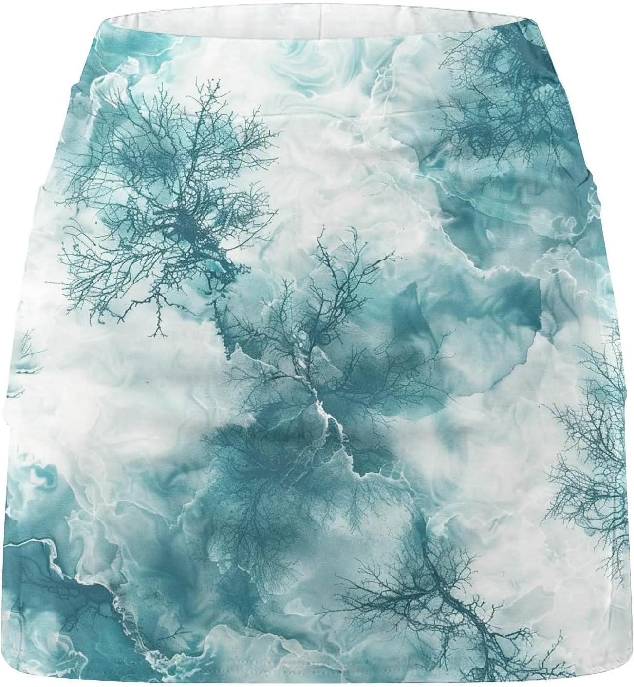 DDAPJ pyju Athletic Skorts for Women High Waist Golf Skorts Plus Size Summer Trendy Floral Printed Tennis Skirt with Shorts
