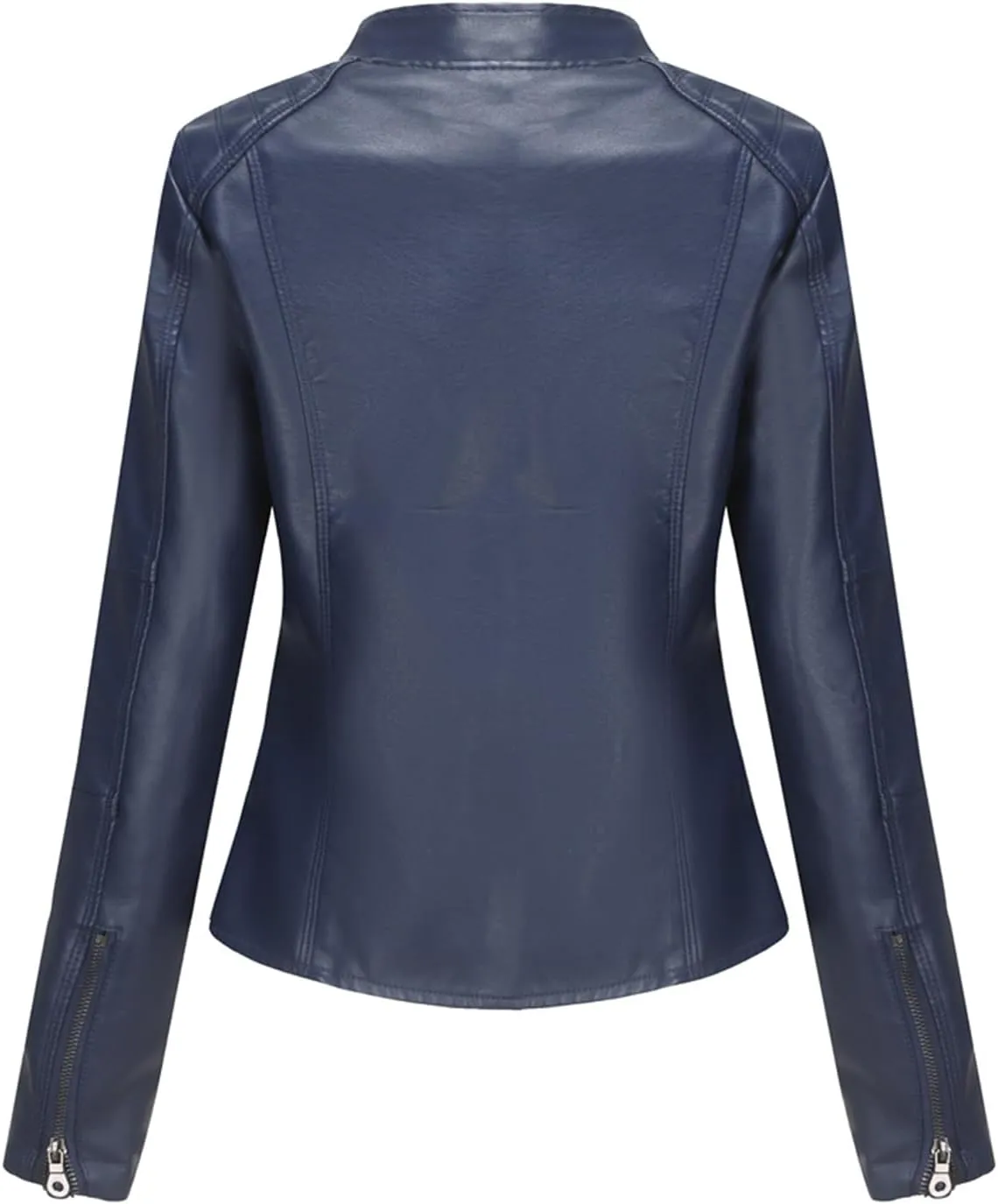 DEAR MODEL Faux Leather Jacket Women Bomber Jacket Women's Belted Motorcycle Jacket
