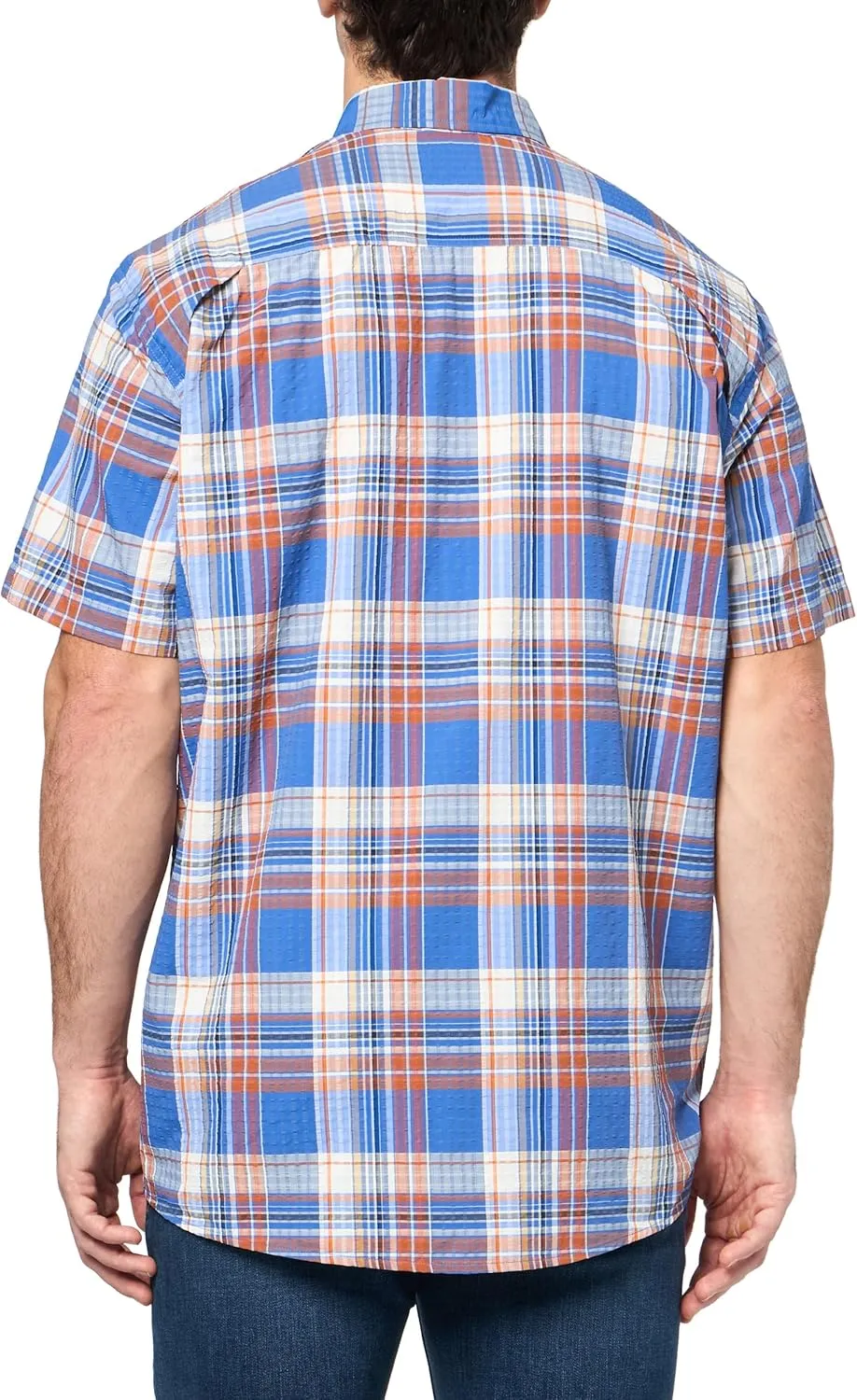 Eddie Bauer Men's Pack It Seersucker Short-Sleeve Shirt