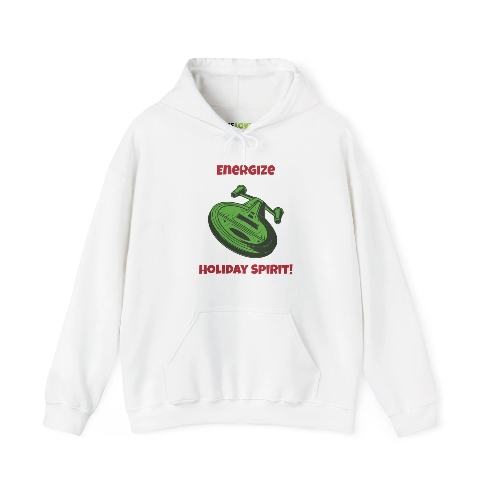 Energize Holiday Spirit Funny Christmas Unisex Hoodie