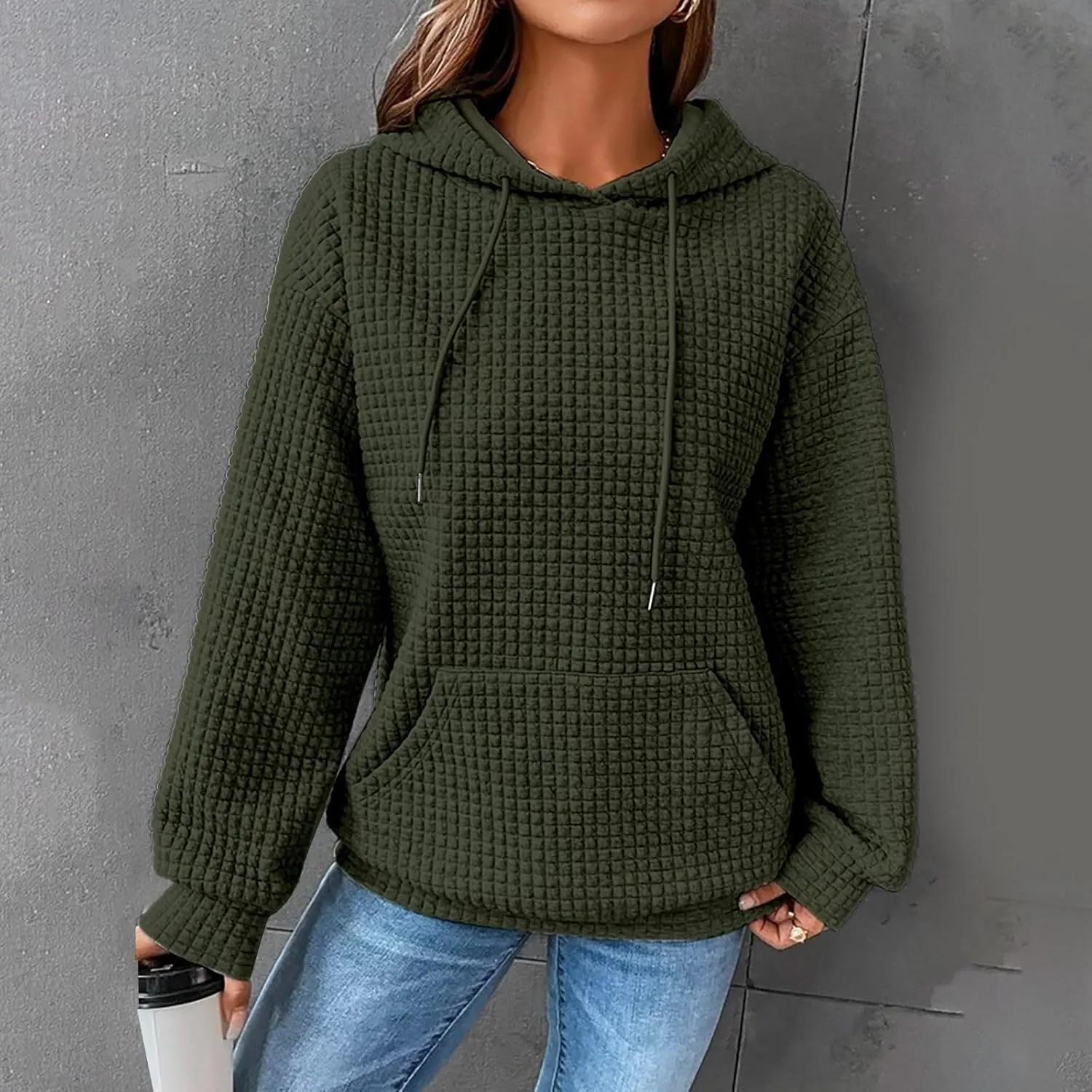 Fall Hoodies for Women,2023 Trendy Lightweight Cable Knit Oversized Sweatshirt,Casual Long Sleeve Pullover Tops