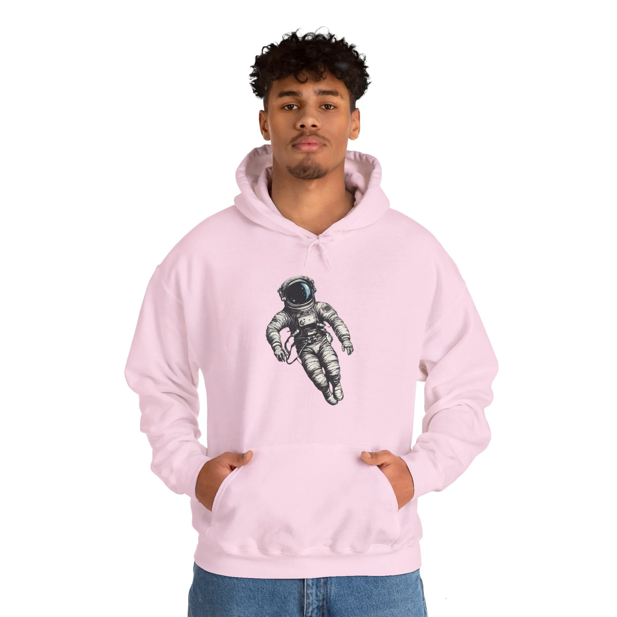 Floating Astronaut SpaceArt Sci-Fi Hoodie