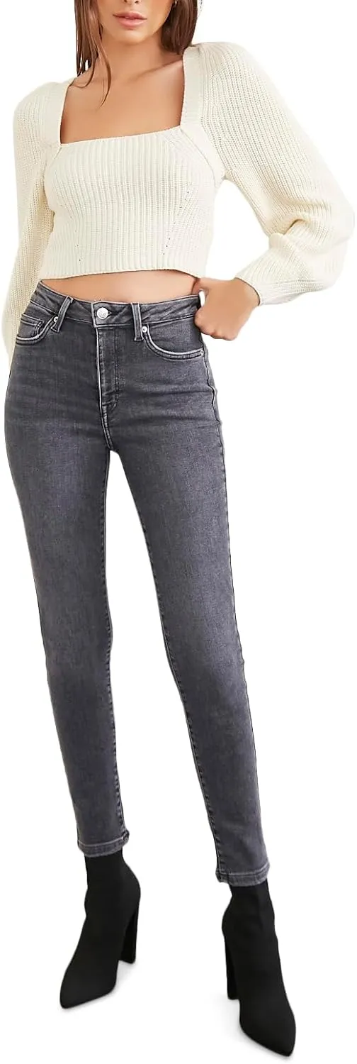 Forever 21 Women's Rib-Knit Cropped Sweater