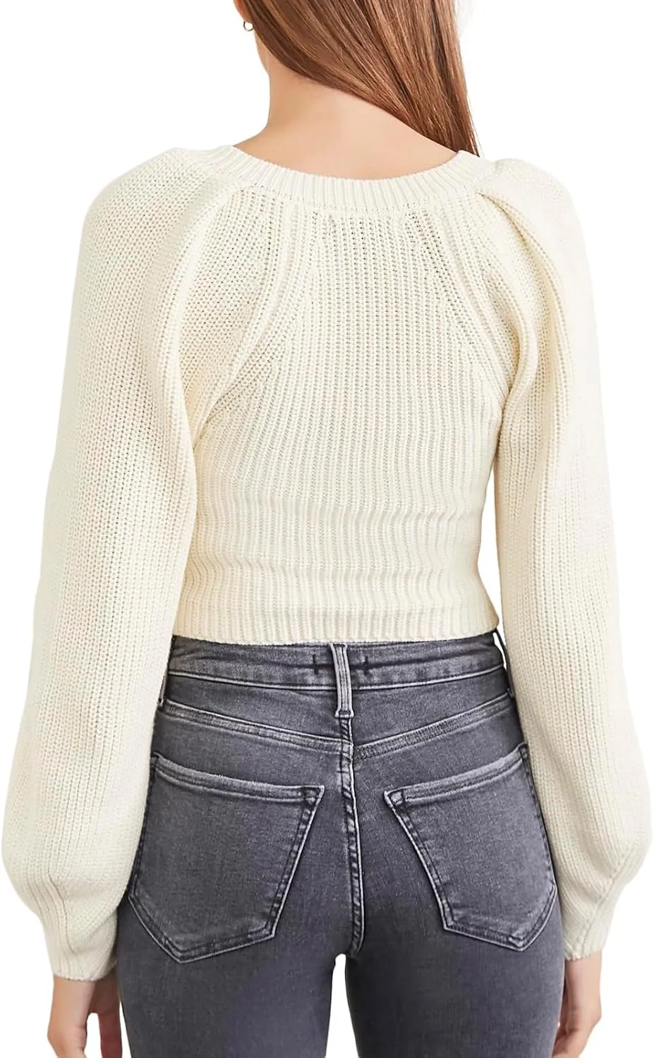 Forever 21 Women's Rib-Knit Cropped Sweater