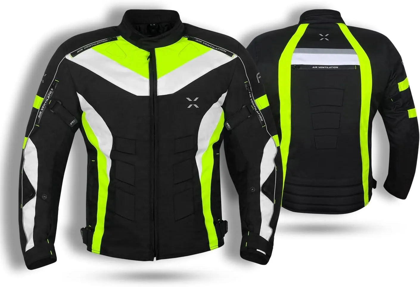 FTX Motorcycle Jacket for Mens Dual Sports Motocross Racing Biker Riding CE Armored Waterproof All-Weather