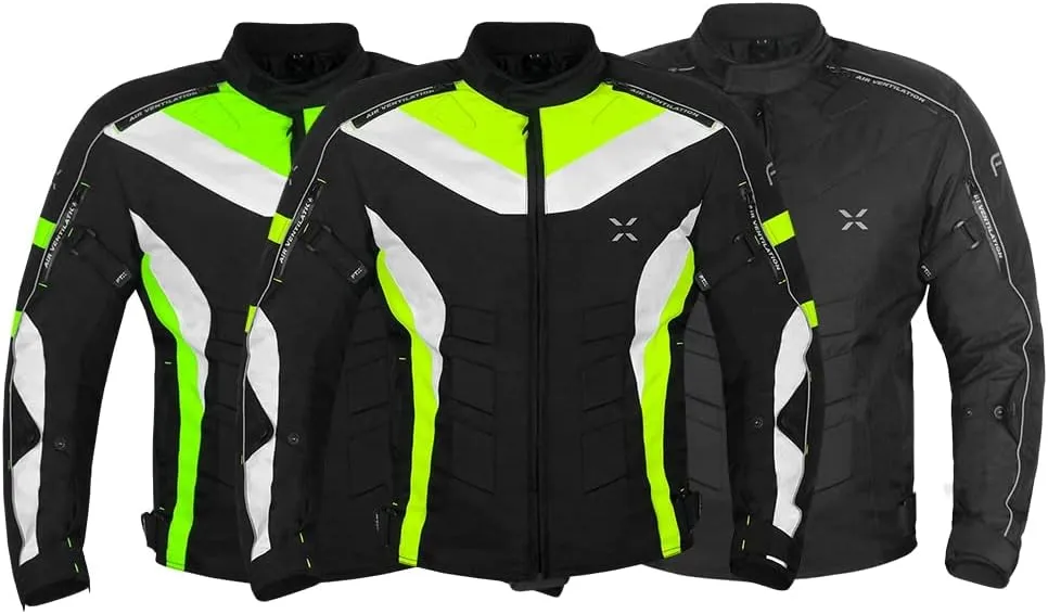 FTX Motorcycle Jacket for Mens Dual Sports Motocross Racing Biker Riding CE Armored Waterproof All-Weather