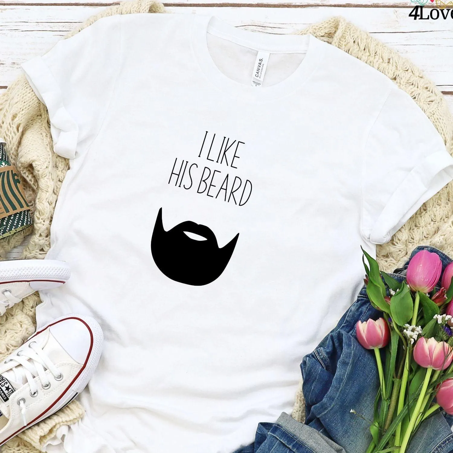 Funny Couples' Matching Outfits: "I Like Her Butt" & "I Like His Beard" Set!