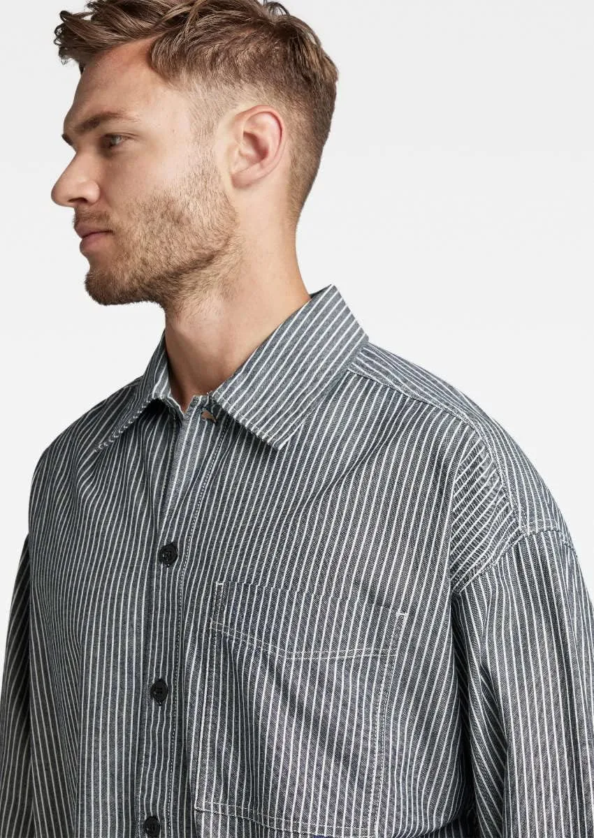 G-STAR Men's Boxy Fit Long Sleeve Casual Shirt