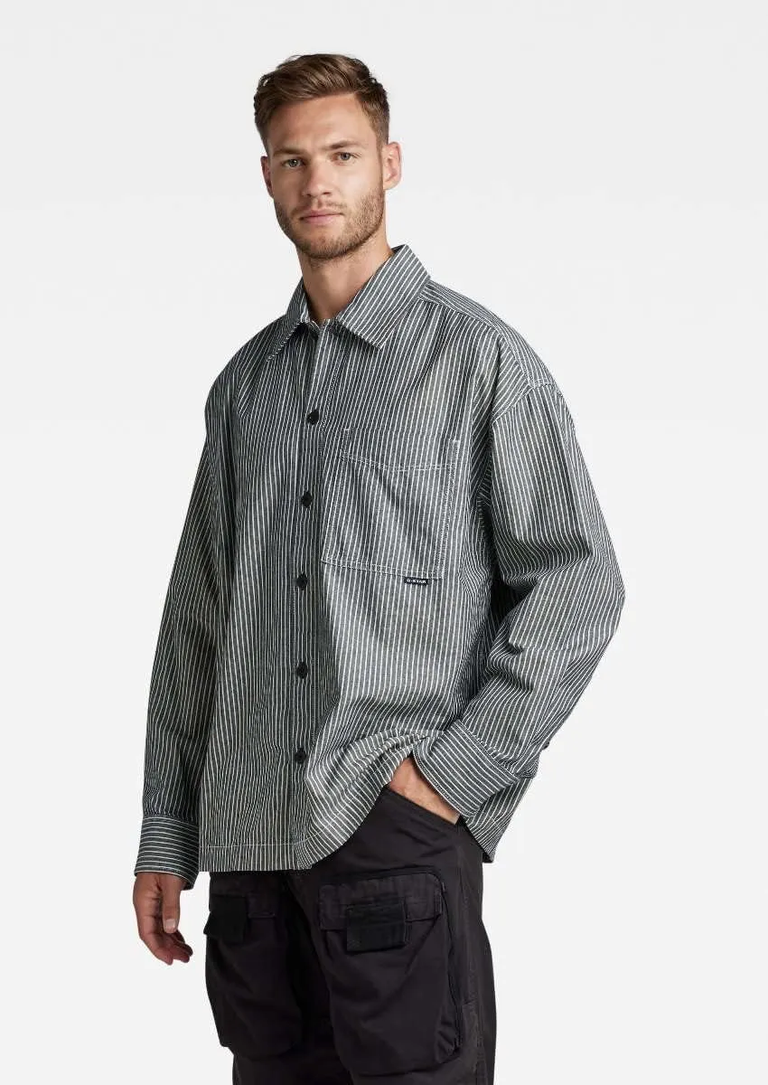 G-STAR Men's Boxy Fit Long Sleeve Casual Shirt