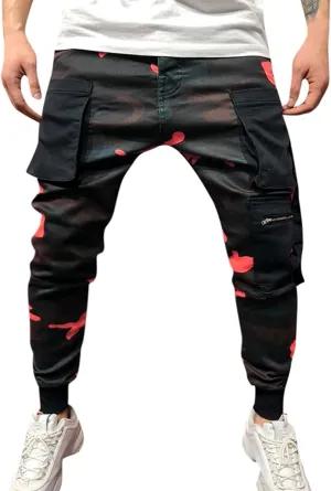 GIERIDUC Men's Essentials Fleece Sweatpants Big and Tall Mens Plaid Pants Best Lightweight Sweatpants Match MenS Wild Cargo