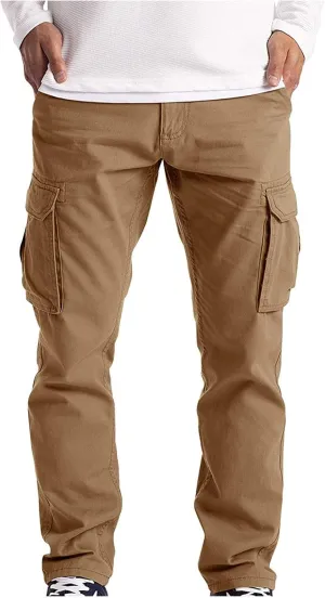GIERIDUC Men's Essentials Fleece Sweatpants Big and Tall Mens Plaid Pants Best Lightweight Sweatpants Match MenS Wild Cargo