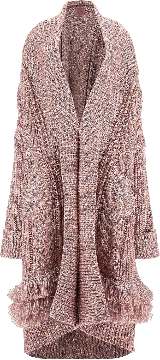 GUESS Women's Sleeve Liliane Long Cardigan Sweater