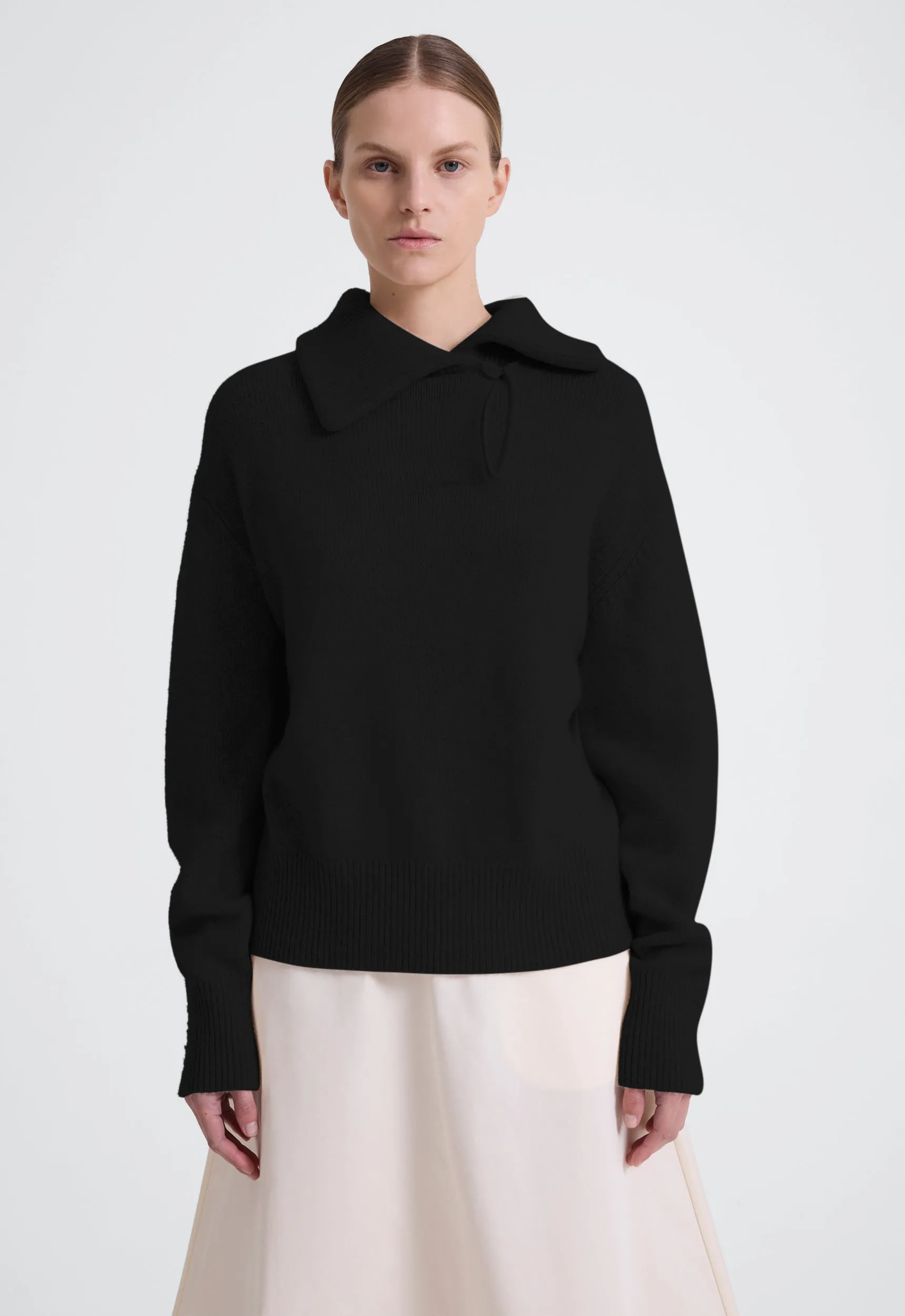 Harris Wool Cashmere Sweater - Black