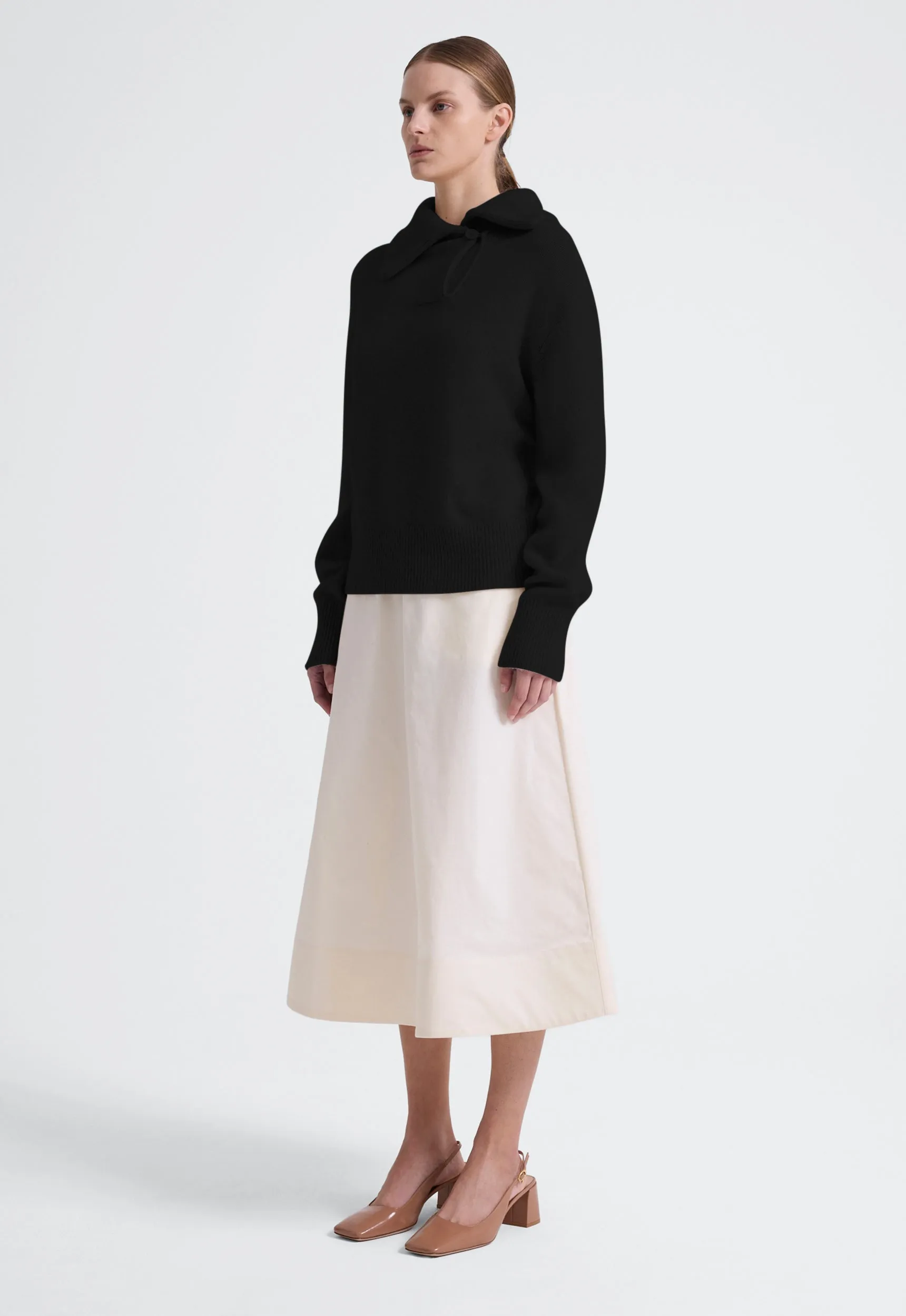 Harris Wool Cashmere Sweater - Black