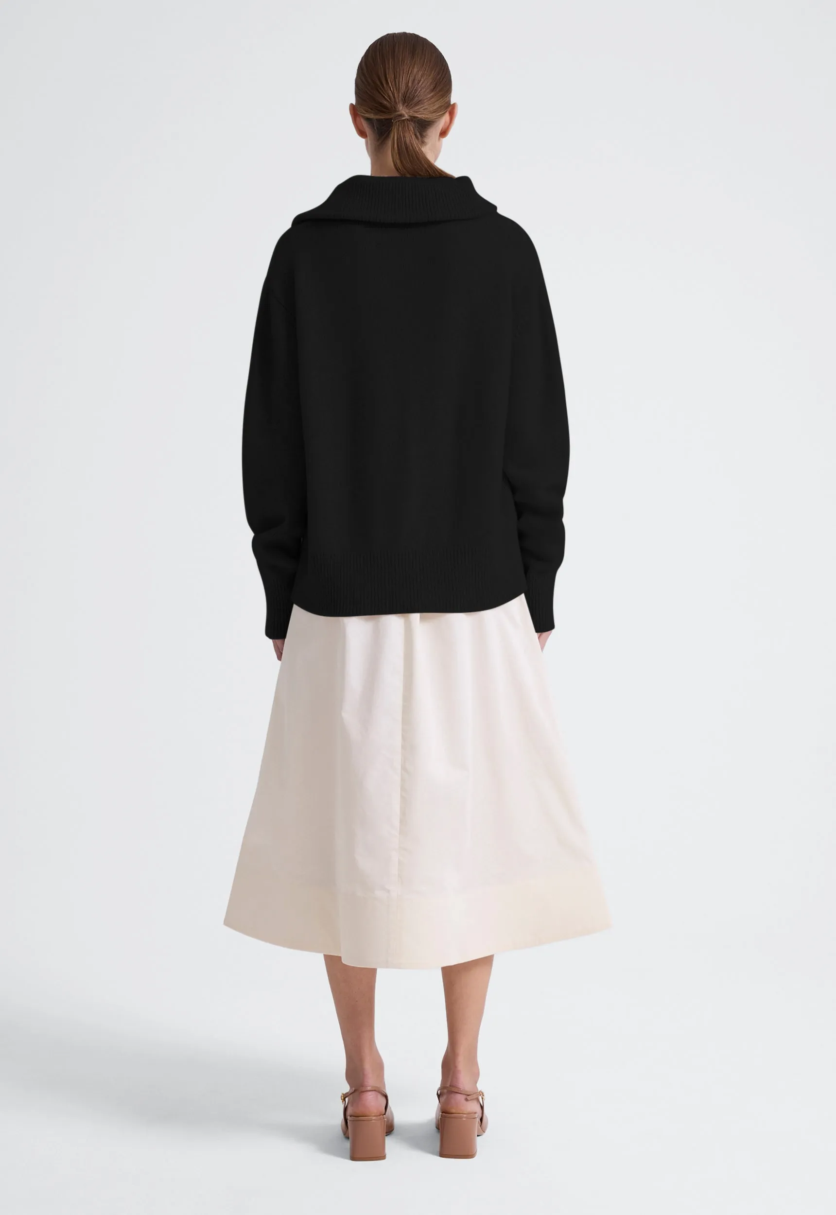 Harris Wool Cashmere Sweater - Black