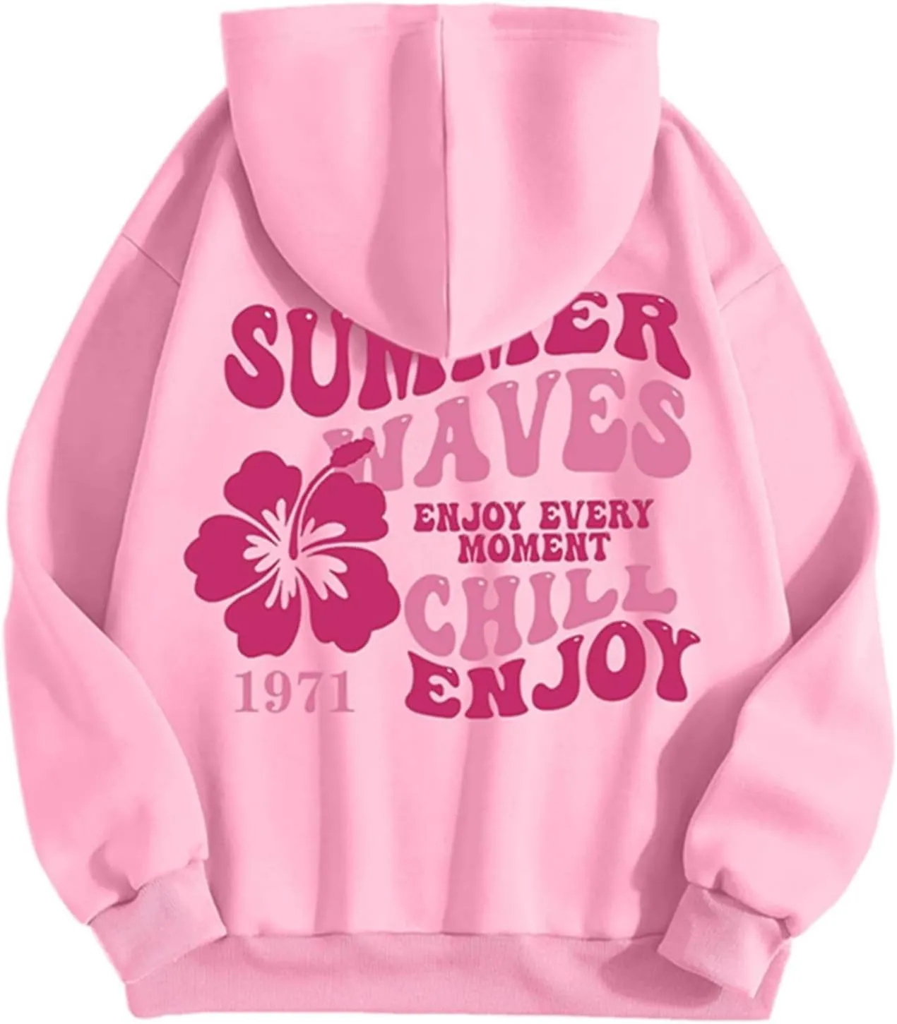 Hoodies for Women Plus Size Casual Long Sleeve Sweatshirts Drawstring Tops Loose Print Pullovers with Pocket