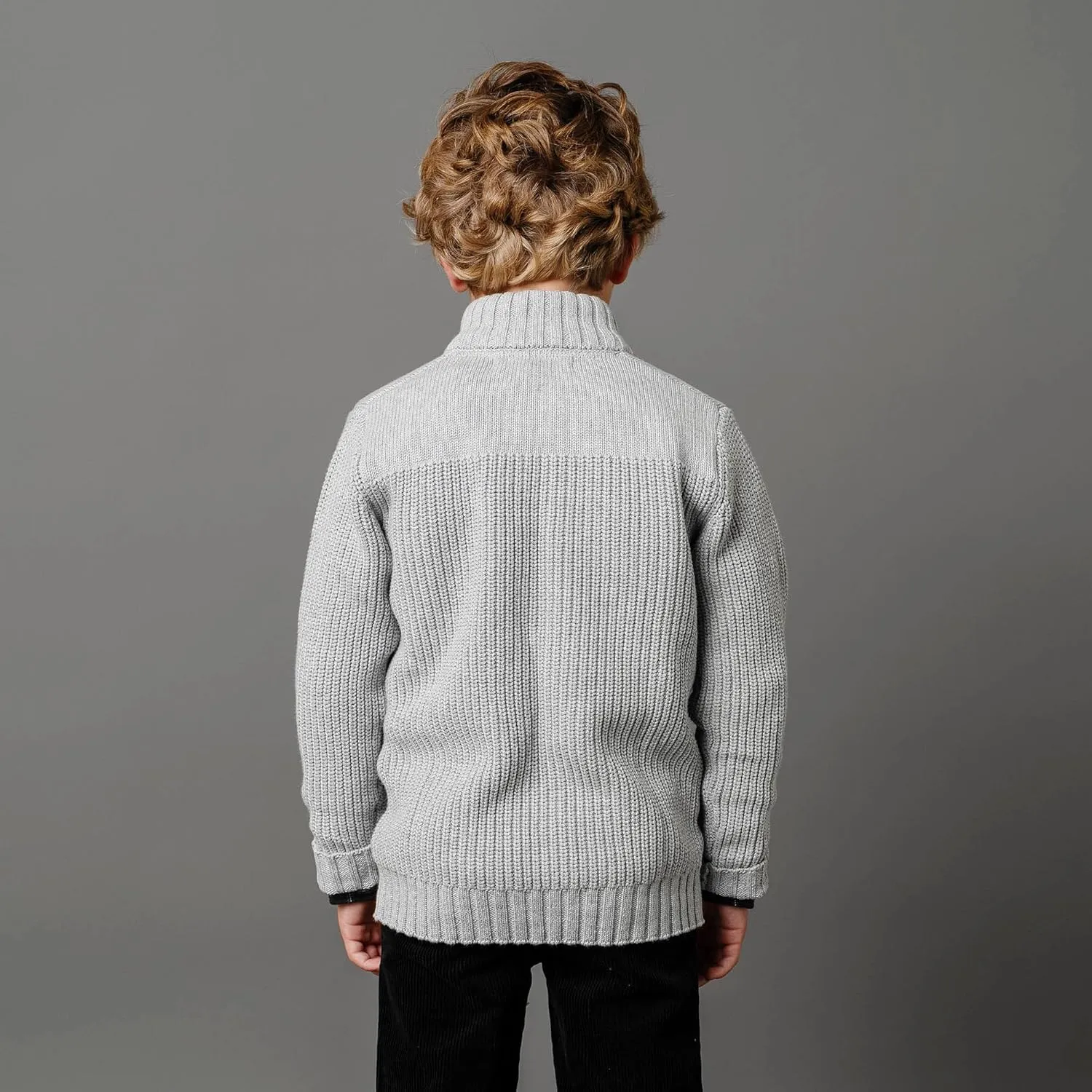 Hope & Henry Boys' Shawl Collar Sweater Cardigan
