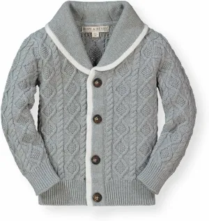 Hope & Henry Boys' Shawl Collar Sweater Cardigan