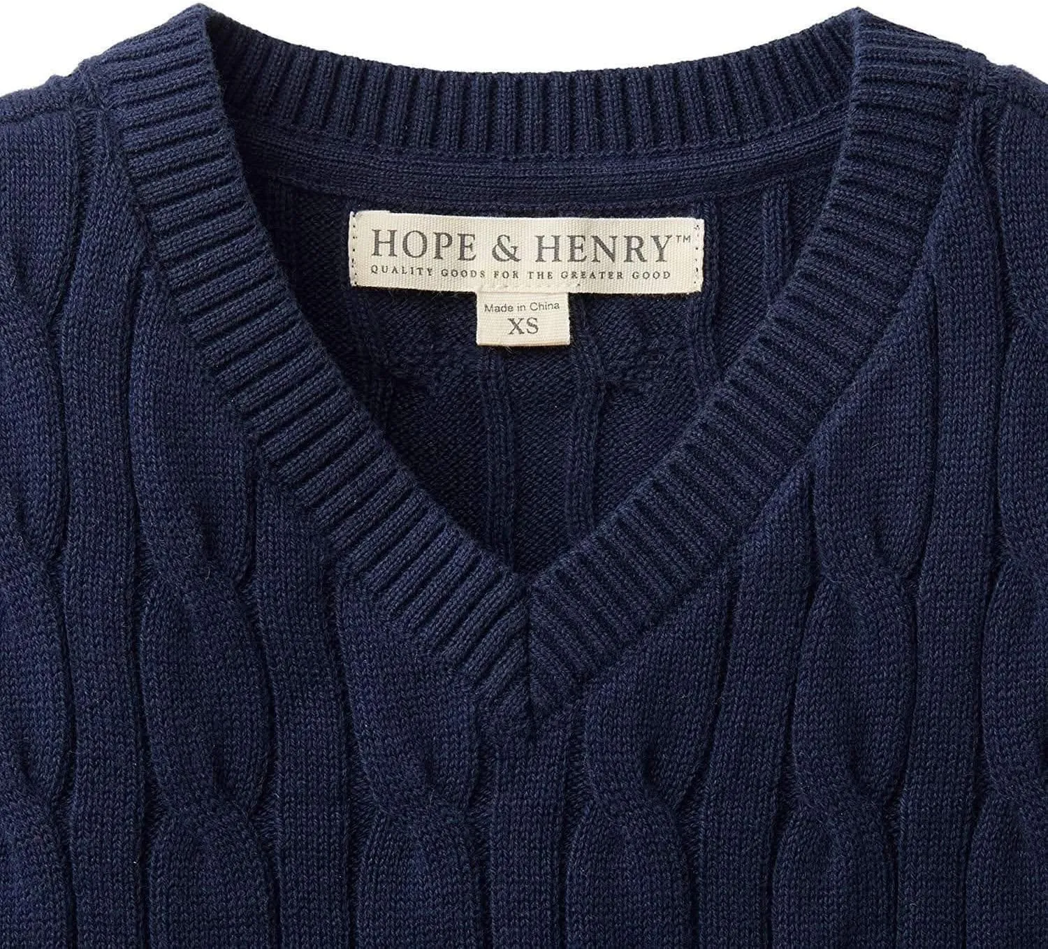 Hope & Henry Boys' V-Neck Sweater Vest
