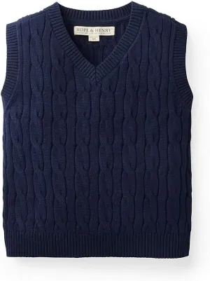Hope & Henry Boys' V-Neck Sweater Vest