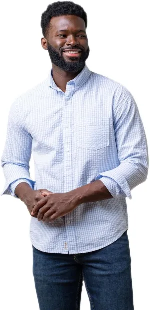 Hope & Henry Men's Long Sleeve Poplin Button Down Shirt