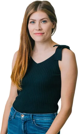 Hope & Henry Women's V-Neck Sweater Tank