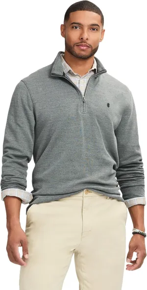 IZOD Men's Performance Comfort Quarter Zip Long Sleeve Shirt